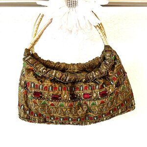 two's beaded Clutch Bag